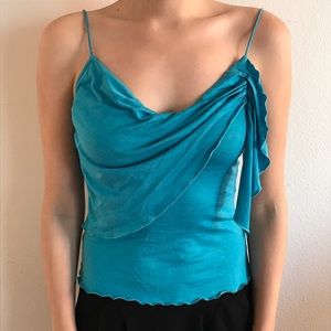Diane von Furstenberg Blue Tank Top
